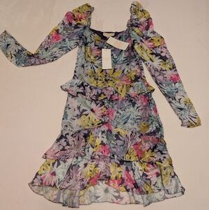 Rococo Sand Multicolor Floral Midi Dress